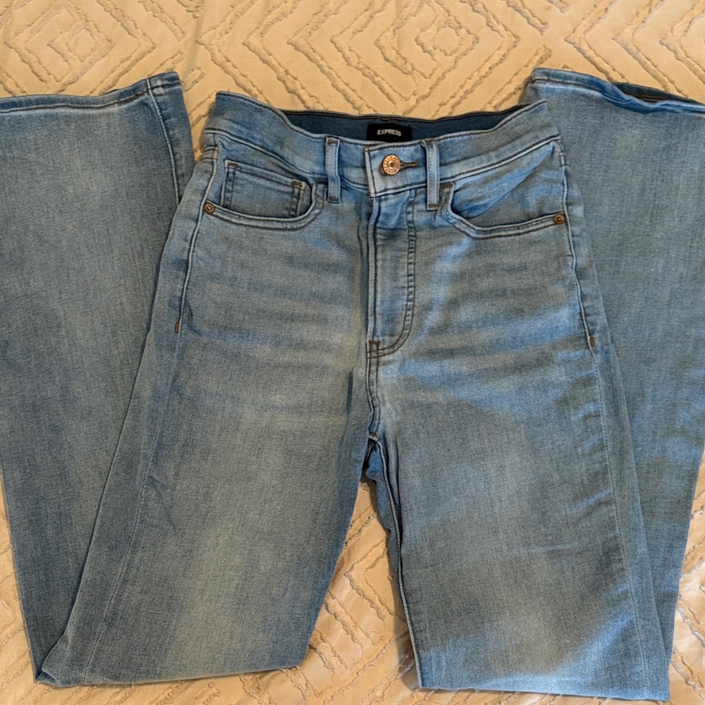Express Light Blue Women's Boot Cut Jeans